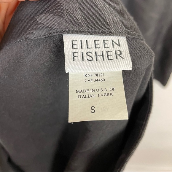 EILEEN FISHER size Small matching set black skirt jacket minimalist lagenlook - Picture 7 of 8